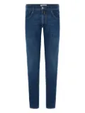 Replay logo-patch jeans - Blue