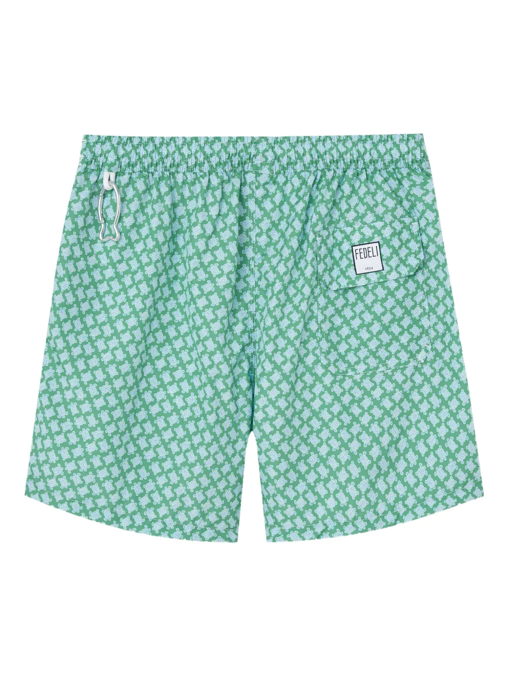 Fedeli Zwembroek met geometrische print Groen