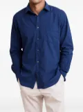 HARTFORD Paul long-sleeve button-down shirt - Blue