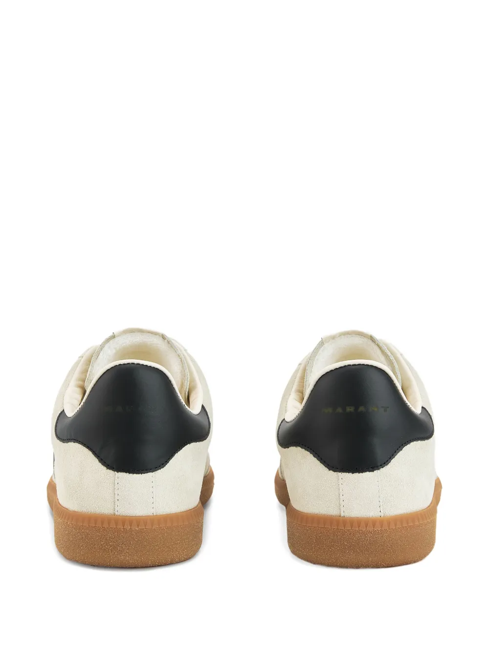 MARANT Brycy suede-logo sneakers Neutrals