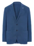 L.B.M. 1911 patch-pocket linen blazer - Blue