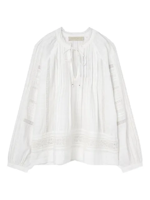 Vanessa Bruno Elim lace-insert pleated blouse