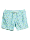 MC2 Saint Barth pig-print drawstring swim shorts - Green