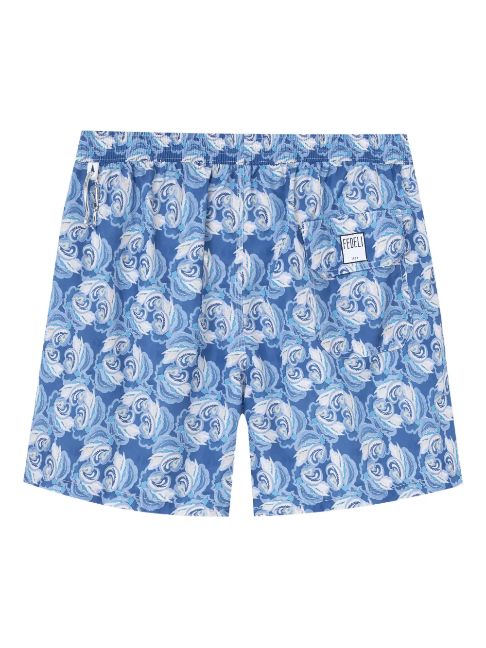 Fedeli Zwembroek met paisley-print Blauw