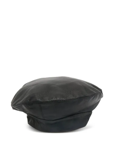 Clyde leather beret
