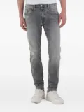 Replay five-pocket embroidered jeans - Grey