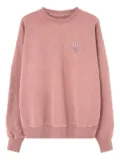 NEW AMSTERDAM shell-embroidered sleeve-logo sweatshirt - Pink