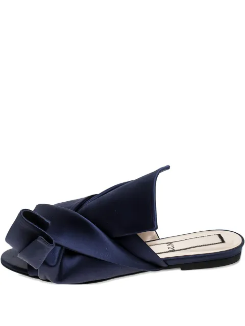 Nº21 satin knot-embellishment sandals