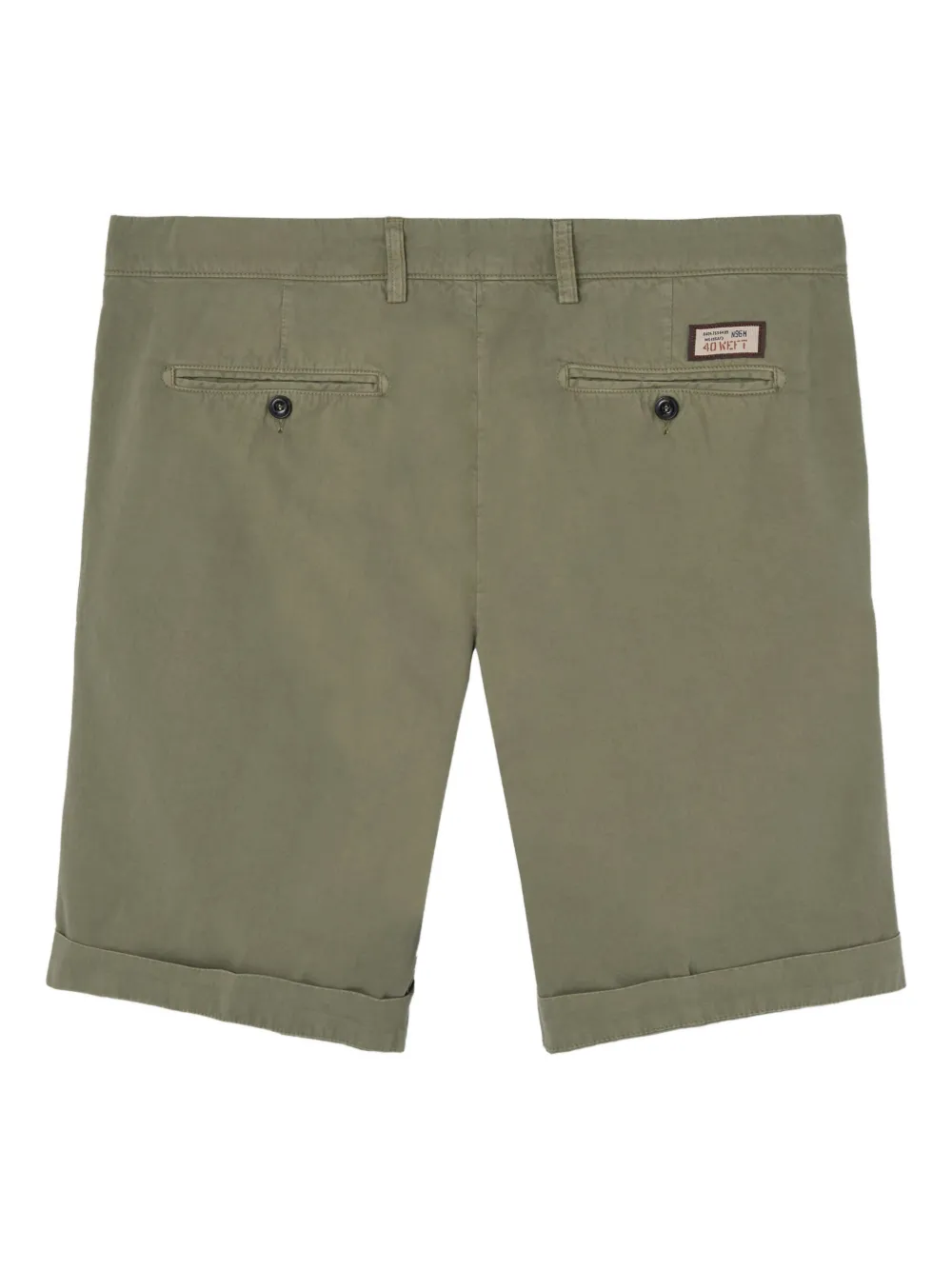 40 WEFT cuffed-hem bermuda shorts - Groen