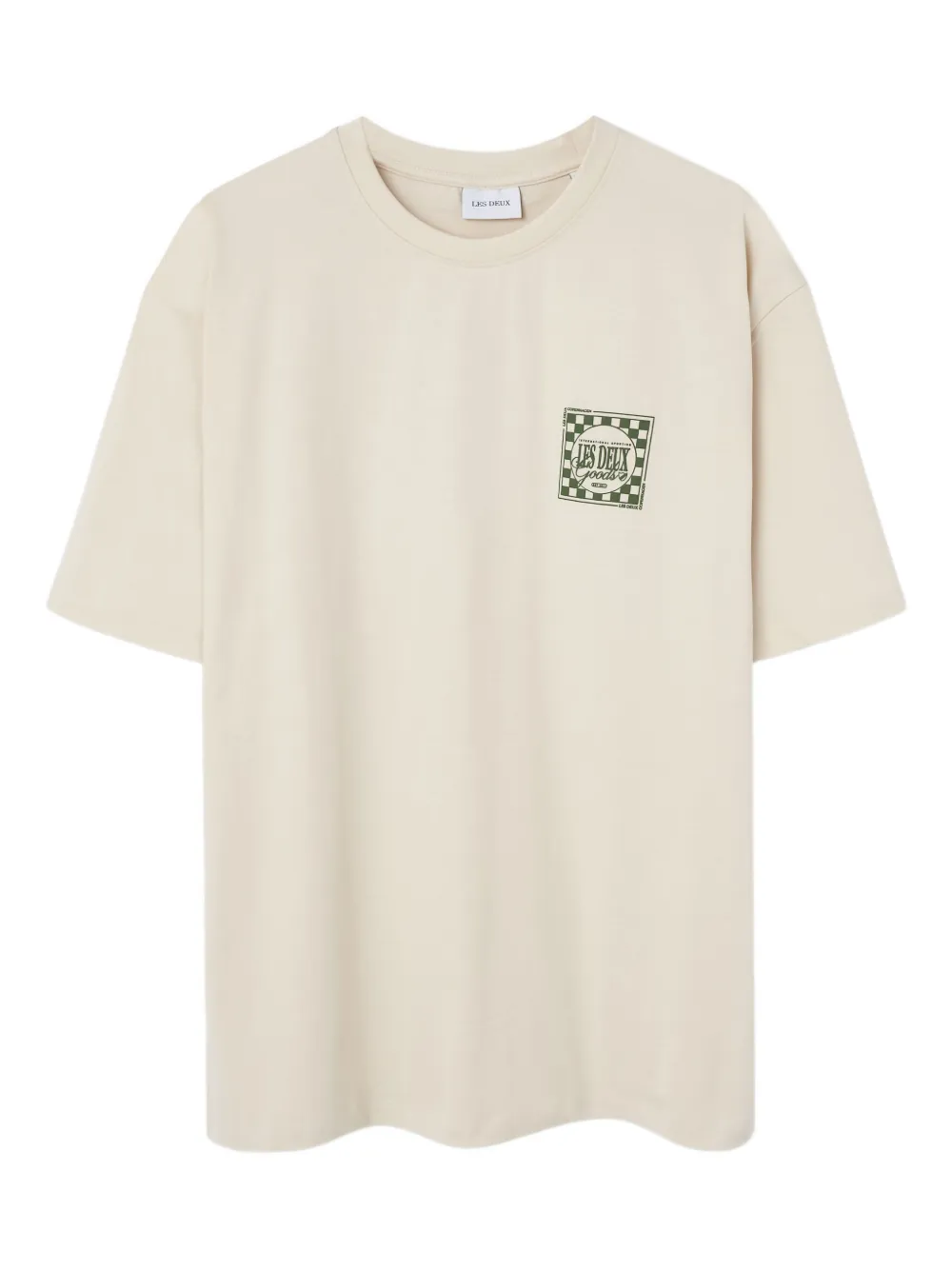 Les Deux Goods logo-print boxy shirt | Neutrals | Image 1