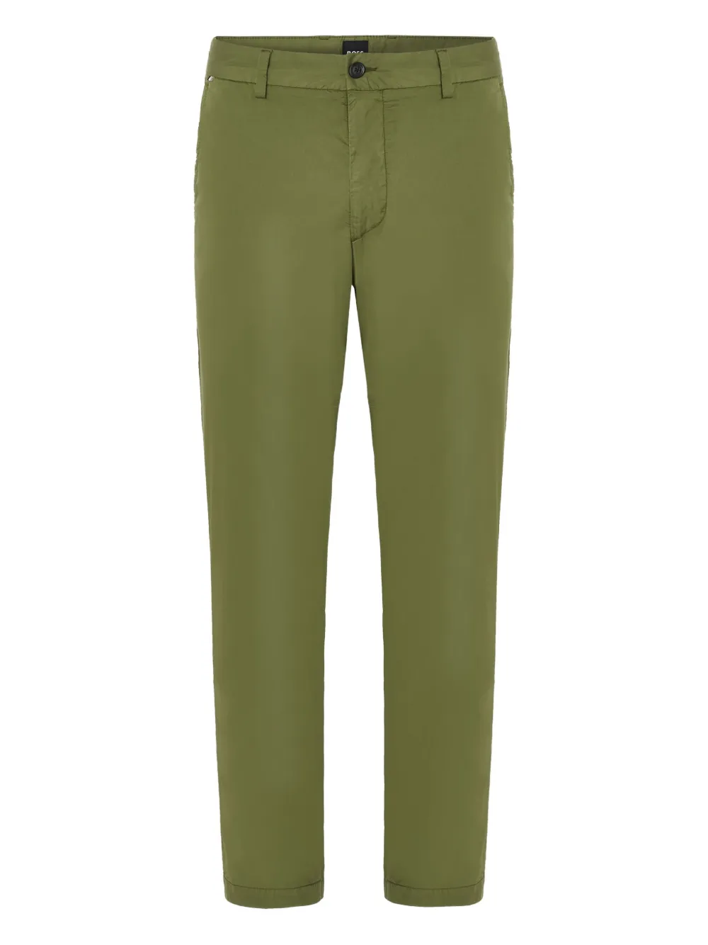 Hugo Boss Cotton Trousers In Green
