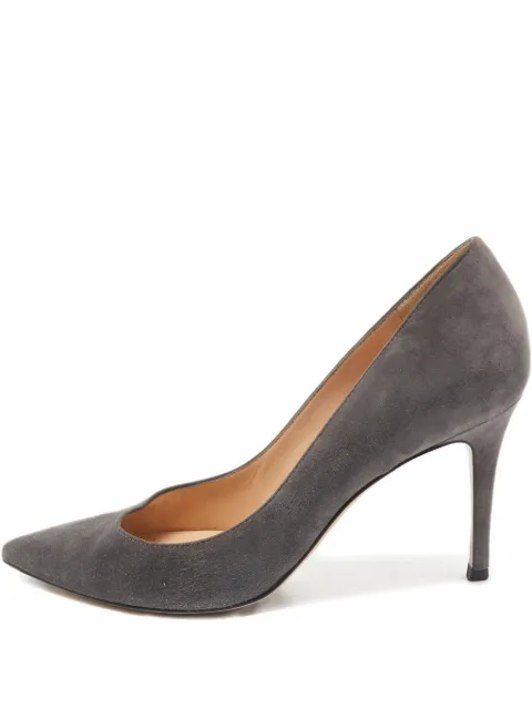 Gianvito Rossi 85mm suede point-toe pumps