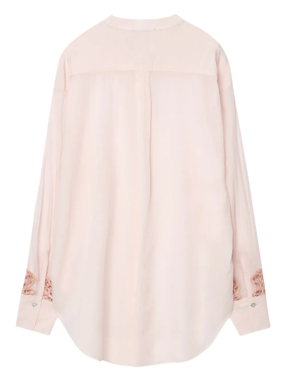 Forte Forte lace-embellished shirt - Roze
