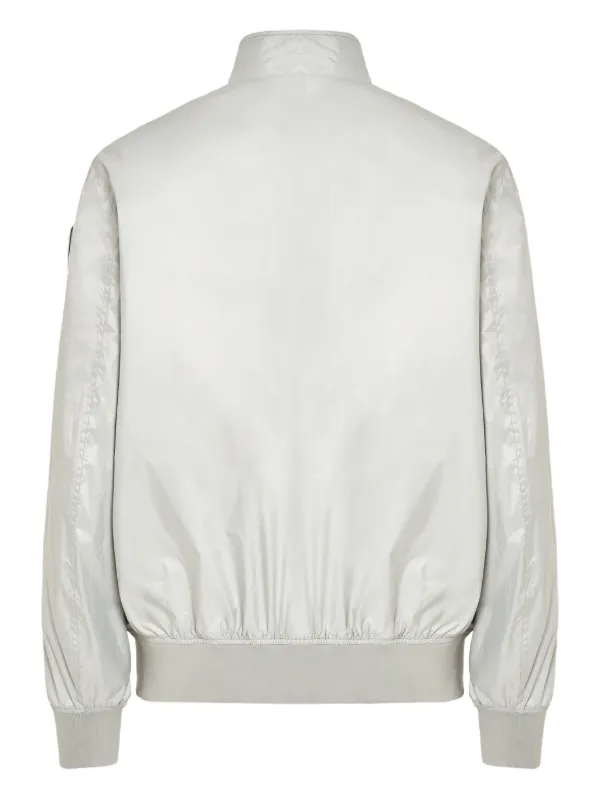 ホワイト ジップアップ ボンバージャケット 【公式通販】