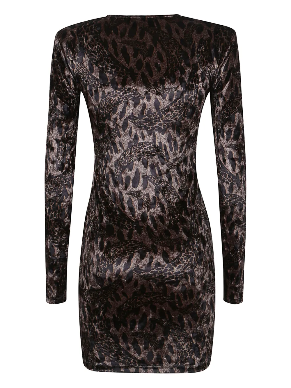 Fiorucci velvet leopard-print dress - Bruin