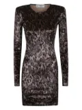 Fiorucci velvet leopard-print dress - Brown