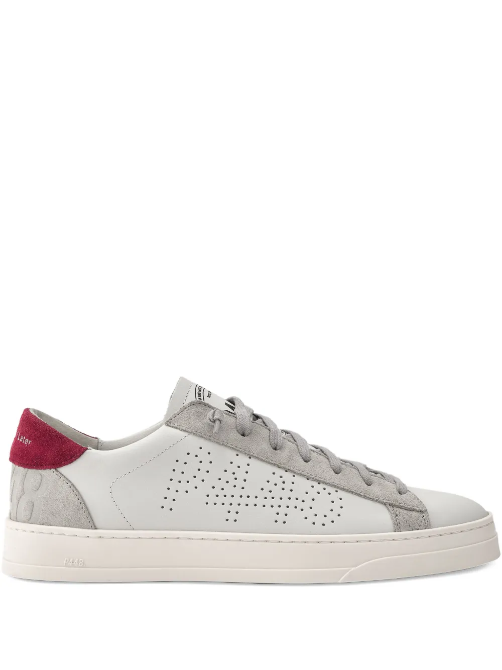 P448 Jack perforated suede sneakers White