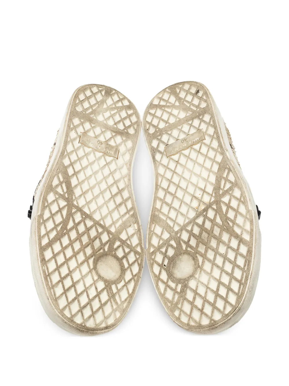 Giuseppe Zanotti Vintage Python leren sneakers met rits - Beige