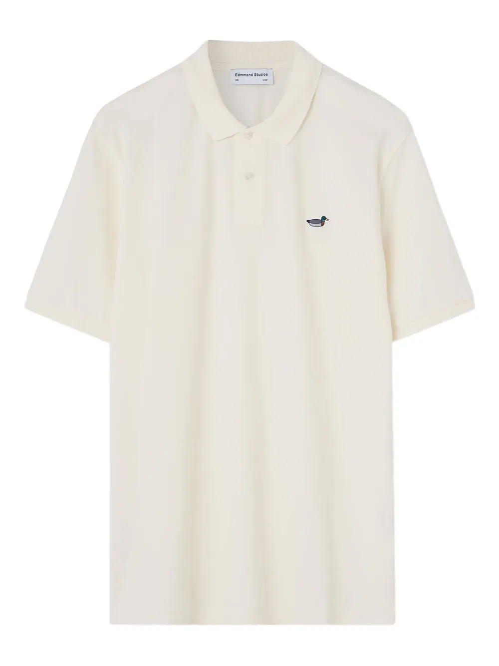 duck-embroidered polo shirt