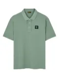 Blauer logo-detail cotton polo shirt - Green