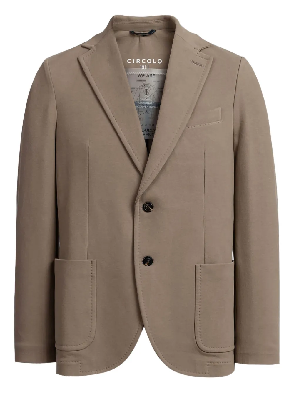 Circolo 1901 Blazer met opgestikte zak en twee knopen Bruin