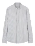 Traiano Milano striped banded-collar shirt - White