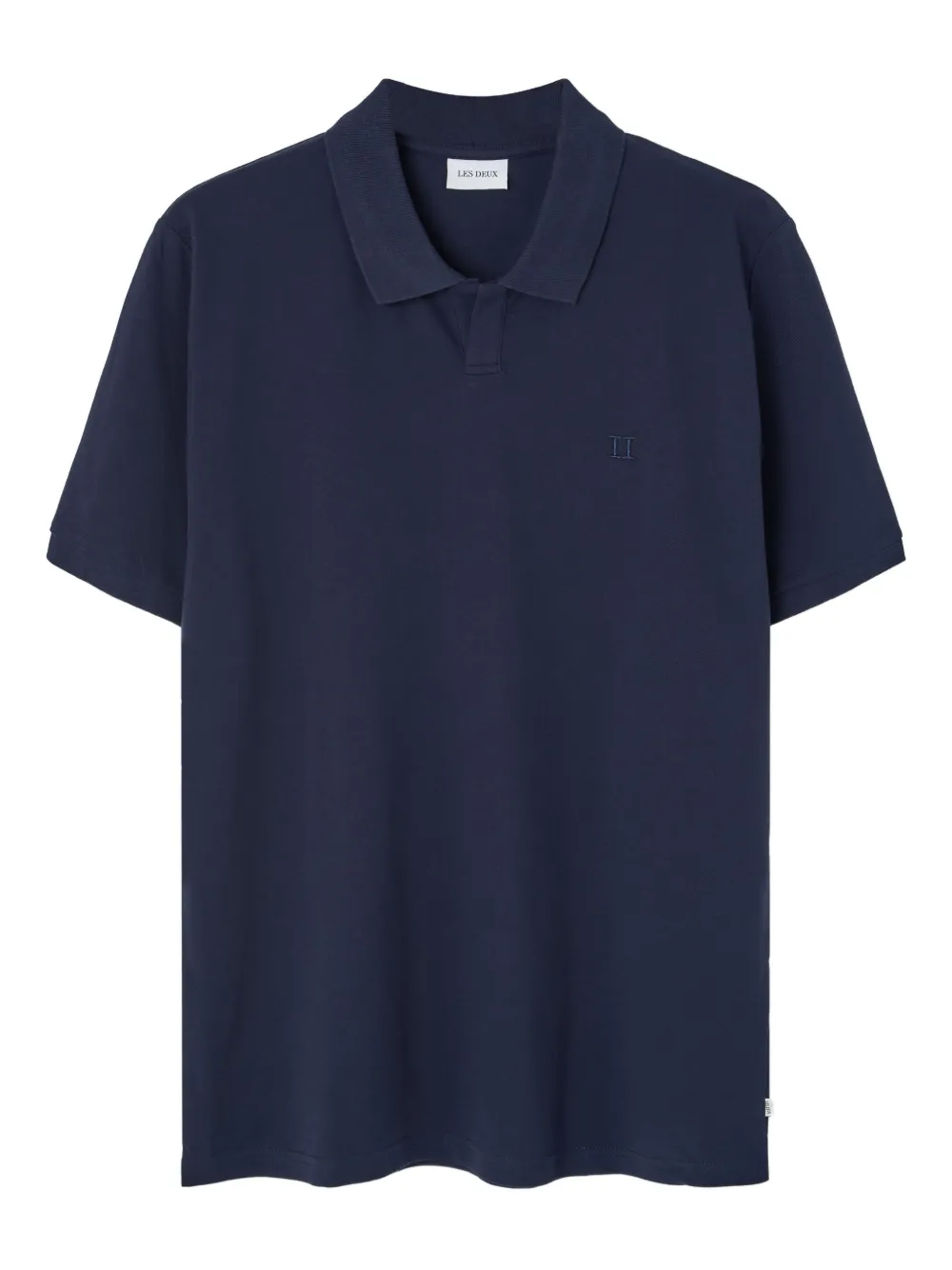 Les Deux Emmanuel embroidered-logo polo shirt | Blue | Image 1