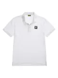 Blauer logo-detail cotton polo shirt - White