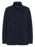 HARTFORD patch-pocket shirt jacket - Blue