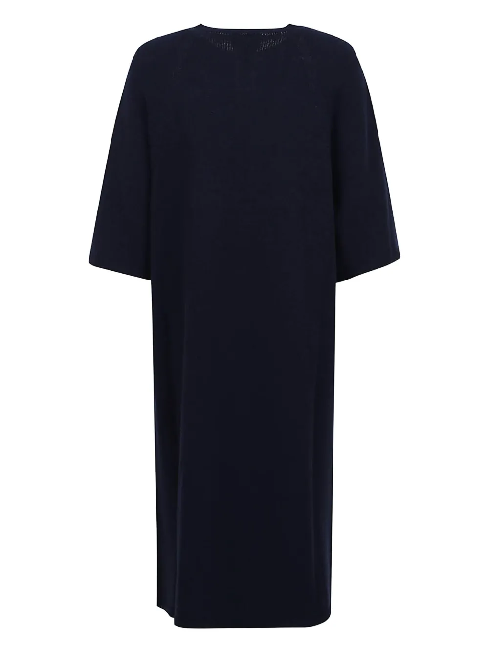 Emporio Armani crew-neck short-sleeve midi dress Blauw