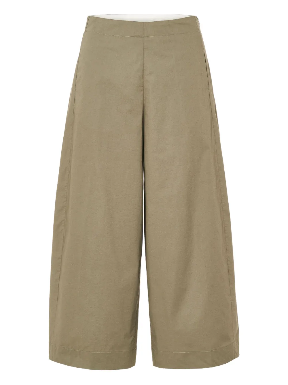 Nine In The Morning Pantaloni a gamba ampia con pieghe - Marrone