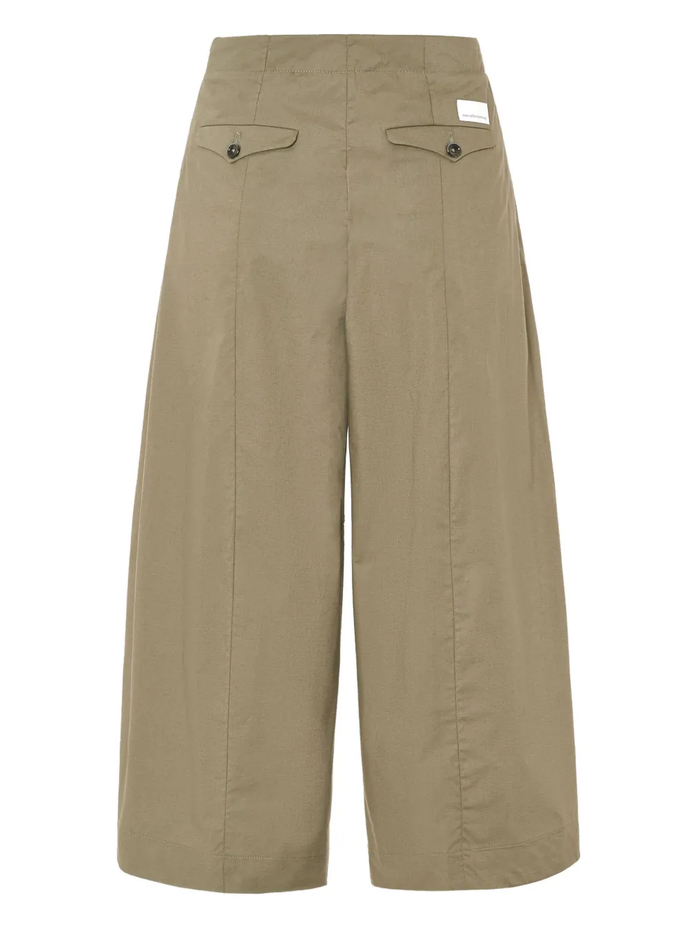 Nine In The Morning Plooibroek met wijde pijpen - Bruin