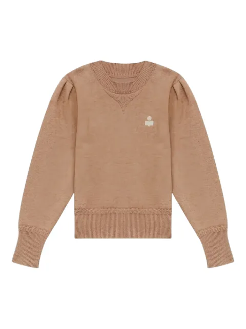 ISABEL MARANT puff-sleeve logo sweater