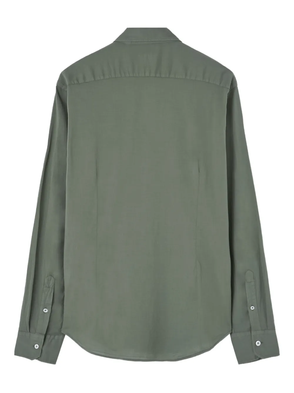 Fedeli Sean long-sleeve button-down shirt - Groen