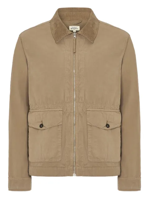 HARTFORD corduroy-collar zip-front shirt jacket