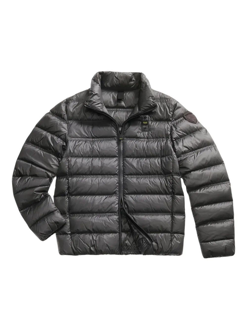Blauer doudoune zippée à col montant | gris | Image 1