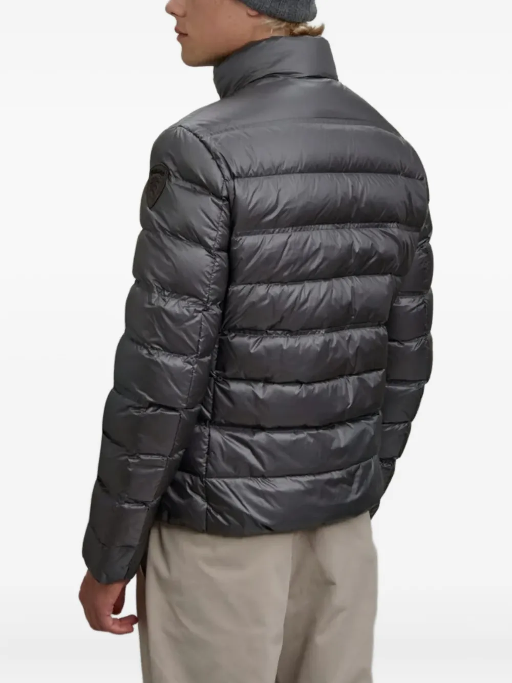 Blauer Quilted High-neck Jacket In Gray