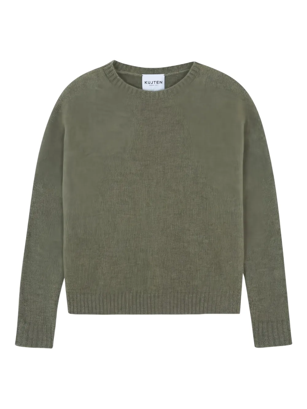 Kujten Crew-neck Cashmere Sweater In Green