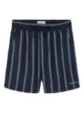 Les Deux Lawson striped drawstring shorts - Blue