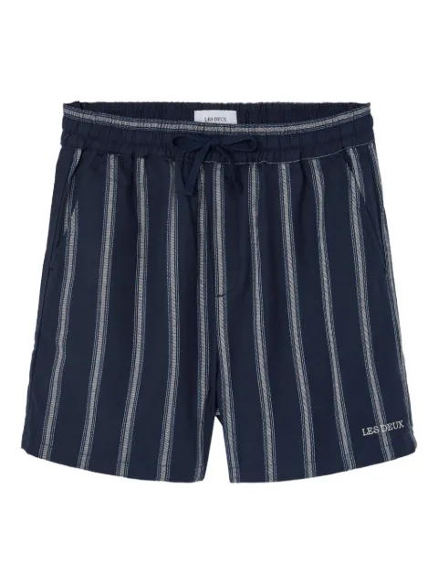 Les Deux Lawson striped drawstring shorts