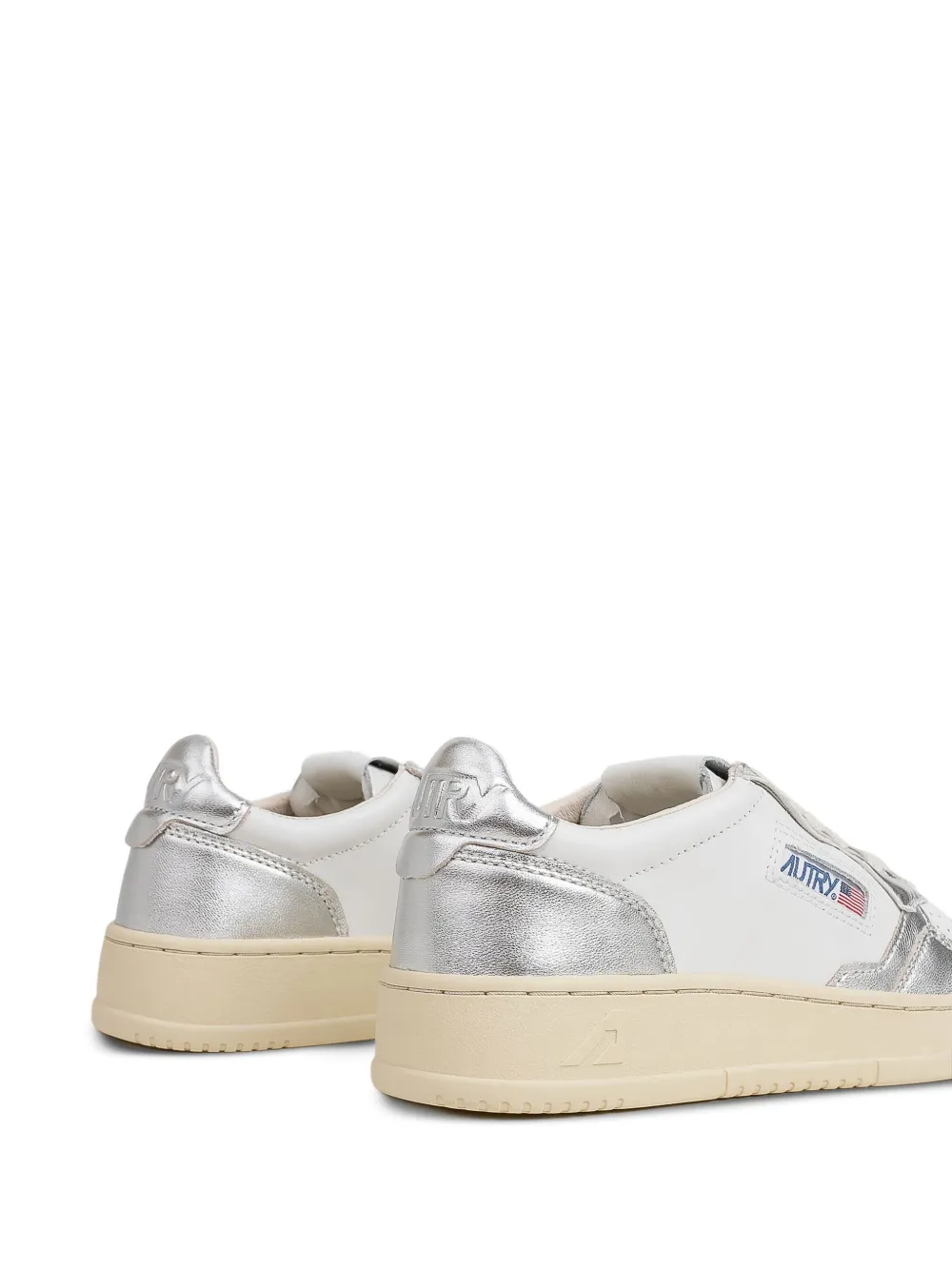 Autry logo-print leather sneakers White