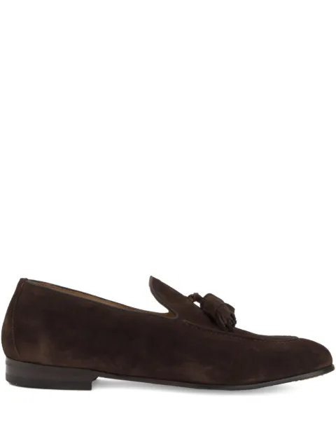 CALCE tassel suede loafers