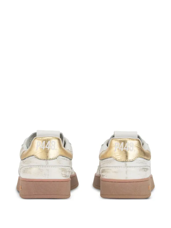 P448 Vert Perforated Sneakers White FARFETCH UK