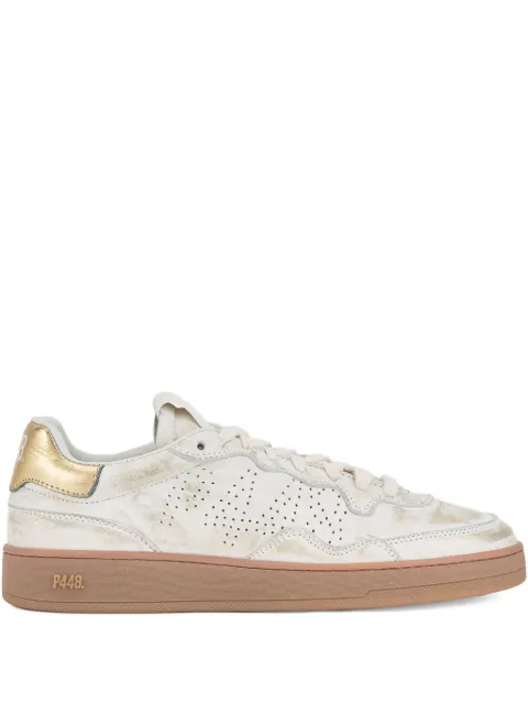 P448 Vert perforated sneakers