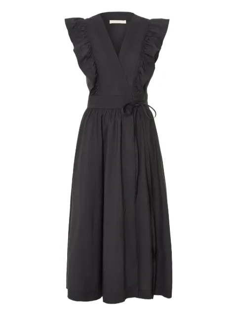 Vanessa Bruno ruffle-detail wrap midi dress