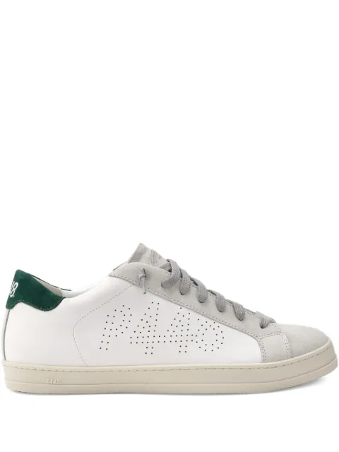 P448 perforated-logo leather sneakers