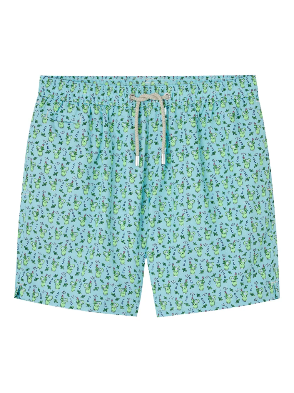 MC2 Saint Barth Zwembroek met mojito-print Blauw