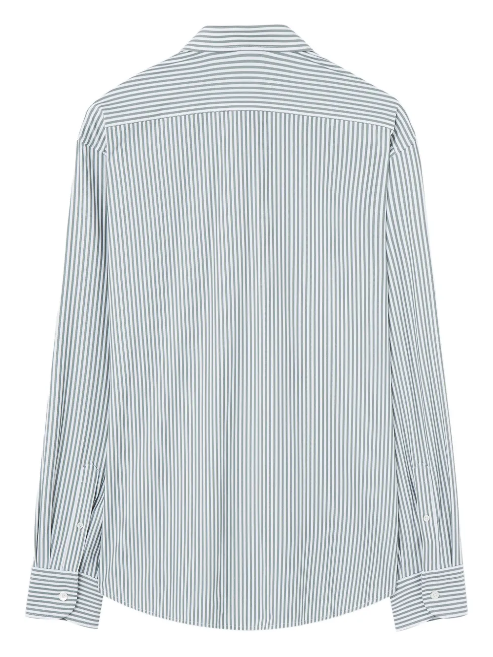 Traiano Milano striped long-sleeved shirt - Groen