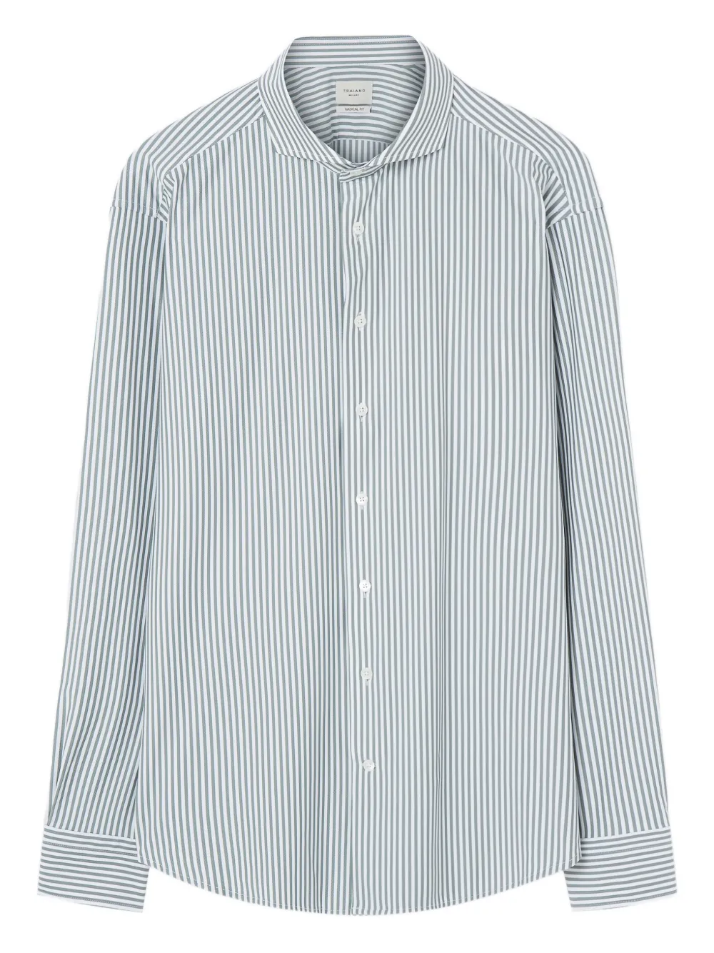 striped long-sleeved shirt