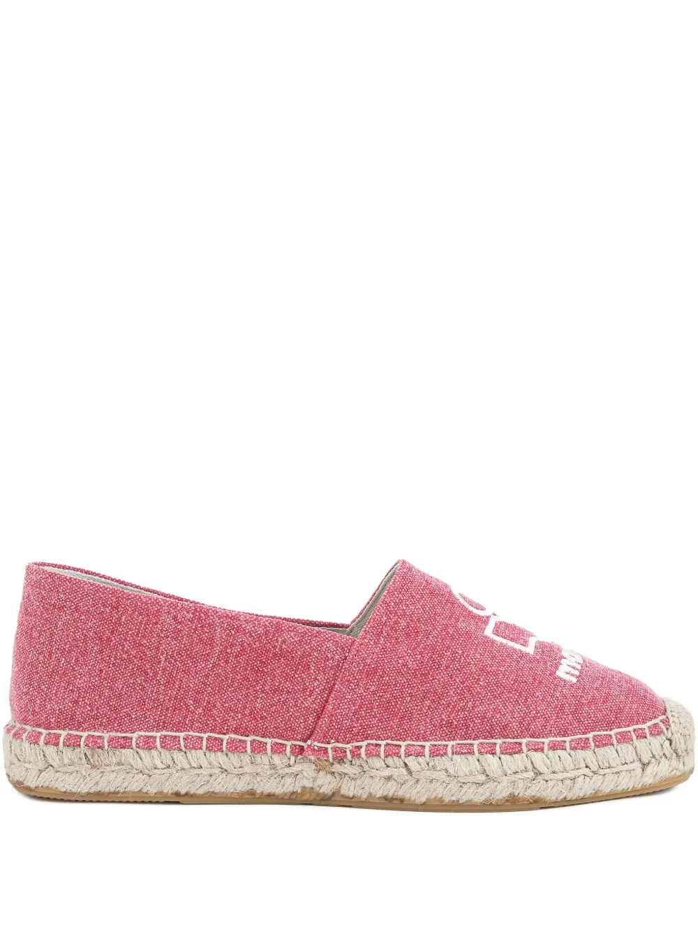 ISABEL MARANT Canae logo-embroidered flat espadrilles Pink